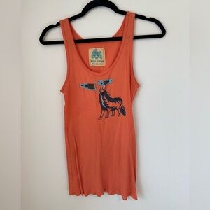 Free People Orange Tank Top
